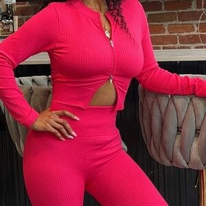 Pink work out set